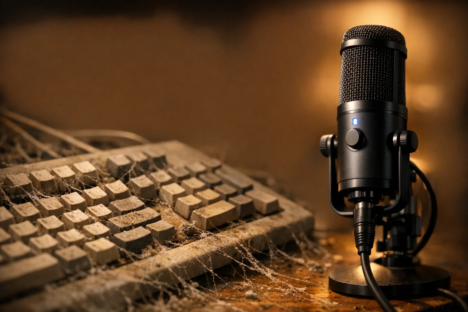 Keyboard and microphone