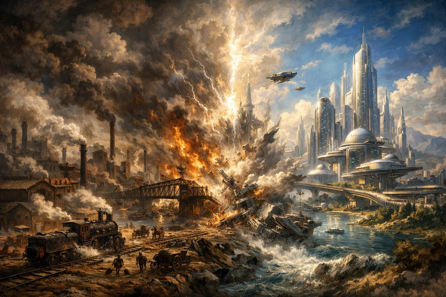 Transition between eras